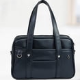 thumbnail image 3 of QualitChoice Large Capacity PU Leather Tote Bag For Work And Travel Handbag Is For Daily With Large Capacity black medium size, 3 of 6