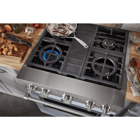 KITCHENAID KFDC500JMB professional gas range