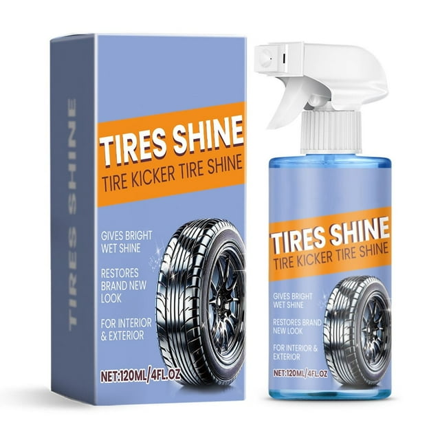 Car Tire Coating Agent Protection Oil With Glaze Finish, Waterproof Formula And Plastic Bottle For Tire Maintenance 5.0X3.0X2.0In 0.5Lb