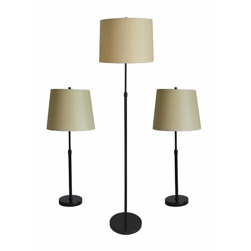 Urbanest 3 Piece Table and Floor Lamp Set