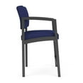 thumbnail image 4 of Lesro Lenox Steel Fabric Hip Waiting Room Guest Chair in Charcoal/Open House Cobalt Blue, 4 of 5