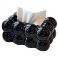 thumbnail image 1 of Caja Pañuelos para Sala Estar Lujo Ligero Alta Gama Caja Papel Creativa Caja Almacenamiento Servilletas Mesa Comedor Caja Papel (negro), 1 of 9