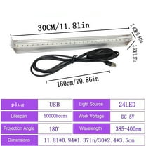 Black UV lamp with T5 tube atmosphere lamp 5VWUSB indoor ambient light detector decorated with black UV395NM