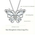 thumbnail image 3 of Elegant Butterfly Pendant Necklace - Crystal Necklace for Women, 3 of 3