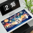 thumbnail image 3 of Happy New Year with Siberian Husky Fireworks Holiday Xmas Winter 2025 Desk Mat Full Keyboard Mouse Pad Husky Dog Lover Gifts Large Mousepad - 00025, 3 of 5