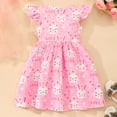 thumbnail image 6 of LUOGENLI Girls Dresses Size 7 Toddler Girls Fly Sleeve Valentine's Day Prints Dress Dance Party Dresses Clothes Dresses For Girls Size 6 Summer Formal Dresses For Girls Size 14-16 4-5 Years, 6 of 7