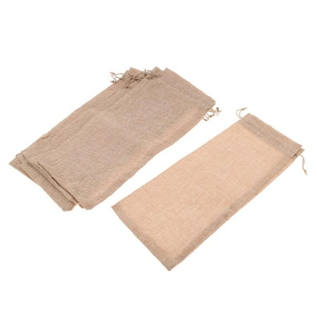 

Pack of 10 Burlap Bottle Cover Bag Xmas Holiday Home Dinner Party Table