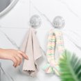 thumbnail image 4 of CIMAXIC 4Pcs Heavy Duty Transparent Suction Cup Hooks for Kitchen Bathroom Hanging, 4 of 8