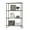 Black, variant on TRINITY BASICS EcoStorage® 4-Tier NSF 36"x14"x54" Wire Shelving Rack w/ Wheels / Chrome