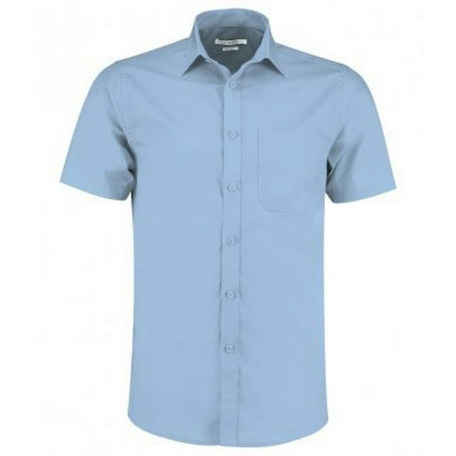 Kustom Kit Mens Short Sleeve Tailored Poplin Shirt