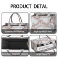 thumbnail image 4 of Large Capacity Tote Bag,Gray Rose Gold Marble Pattern Handbag Fashion Luxury Tote Bag,15.7"x13"x 5.1" Inches,Laptop Compatible, 4 of 6