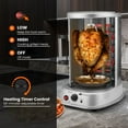 thumbnail image 5 of Vertical Tower Rotating Rotisserie Oven Grill - Shawarma Kebab Electric Cooker Machine Countertop w/ Stainless Doner Kebab Skewers & Rack Accessories Stain Resistant 5 in 1 for Professional & Home Use, 5 of 11