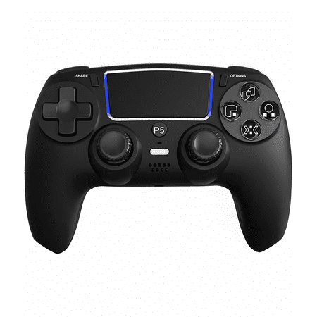 SPBPQY Wireless Game Controller for P5/Slim/Pro/PC with Dual Vibration & 6-Axis Sensor, Black
