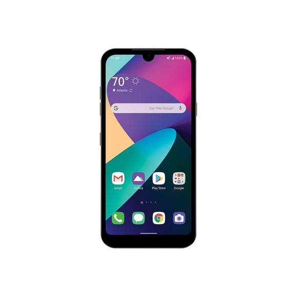 LG Phoenix 5 - 4G smartphone - RAM 2 GB / Internal Memory 16 GB - microSD slot - 5.7" - 1560 x 720 pixels - 2x rear cameras 13 MP, 5 MP - front camera 5 MP - AT&T - silver