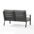thumbnail image 6 of Clark Outdoor Metal Sectional Left Side Loveseat Charcoal/Matte Black, 6 of 11