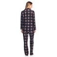 thumbnail image 3 of Ashford & Brooks Women's Minky Micro Fleece Button Up Pajama Set, 3 of 4