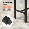 thumbnail image 5 of Pellebant 55" Rectangular Metal Patio Bar Table with MDF Top and Easy Assembly, Brown, 5 of 11