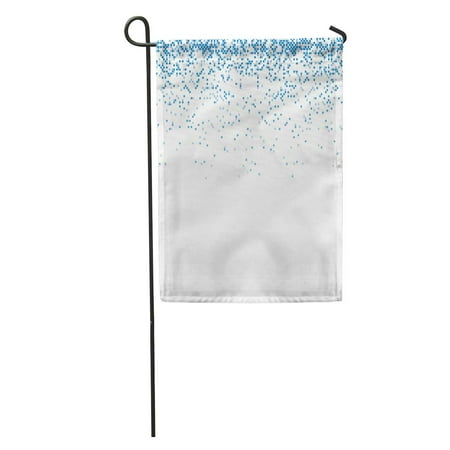Gradient Dots - SIDONKU Blue Pattern Random Dot Pixels Fade Polka Rain Gradient Snow Garden Flag Decorative Flag House Banner 12x18 inch
