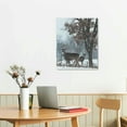 thumbnail image 3 of JEUXUS Animals Whitetail Buck Deer Buck Snow Canvas Poster Wall Art Decor Print Picture Paintings for Living Room Bedroom Decoration, 3 of 5