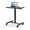 Black, variant on Mobile Small Standing Desk, Sit-Stand Portable Laptop Table with Lockable Wheels, Height Adjustable for Home Office, White