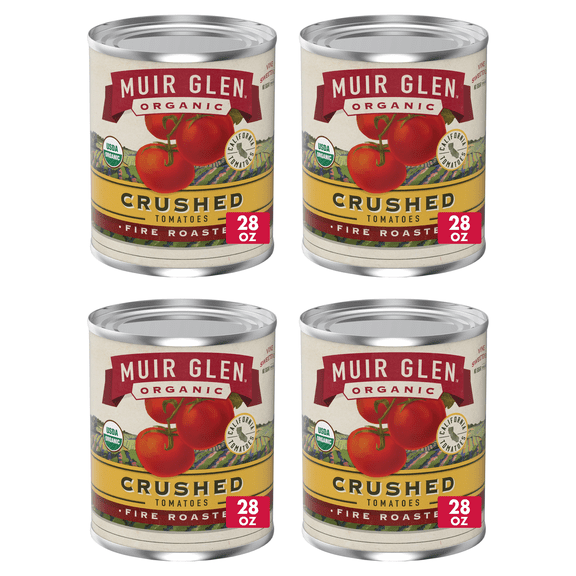 Muir Glen Fire Roasted Crushed 28oz (Pack of 4)