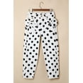 thumbnail image 6 of Women's Polka Dot Denim Jeans – High Waist Shift Jeans with Bow Detail, Casual Southern Belle Style, 16, 6 of 12