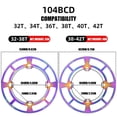 thumbnail image 5 of AOOOWER Bicycles Sprocket Crankset Cover Crankset Guard Protector Bicycles Single Speed Chainring Cover Bike Chainring Cover, 5 of 9