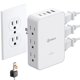 thumbnail image 1 of Regleta divisor de enchufe HONIZER de 6 tomas AC y carga rápida USB-C de 20W, 1 of 8