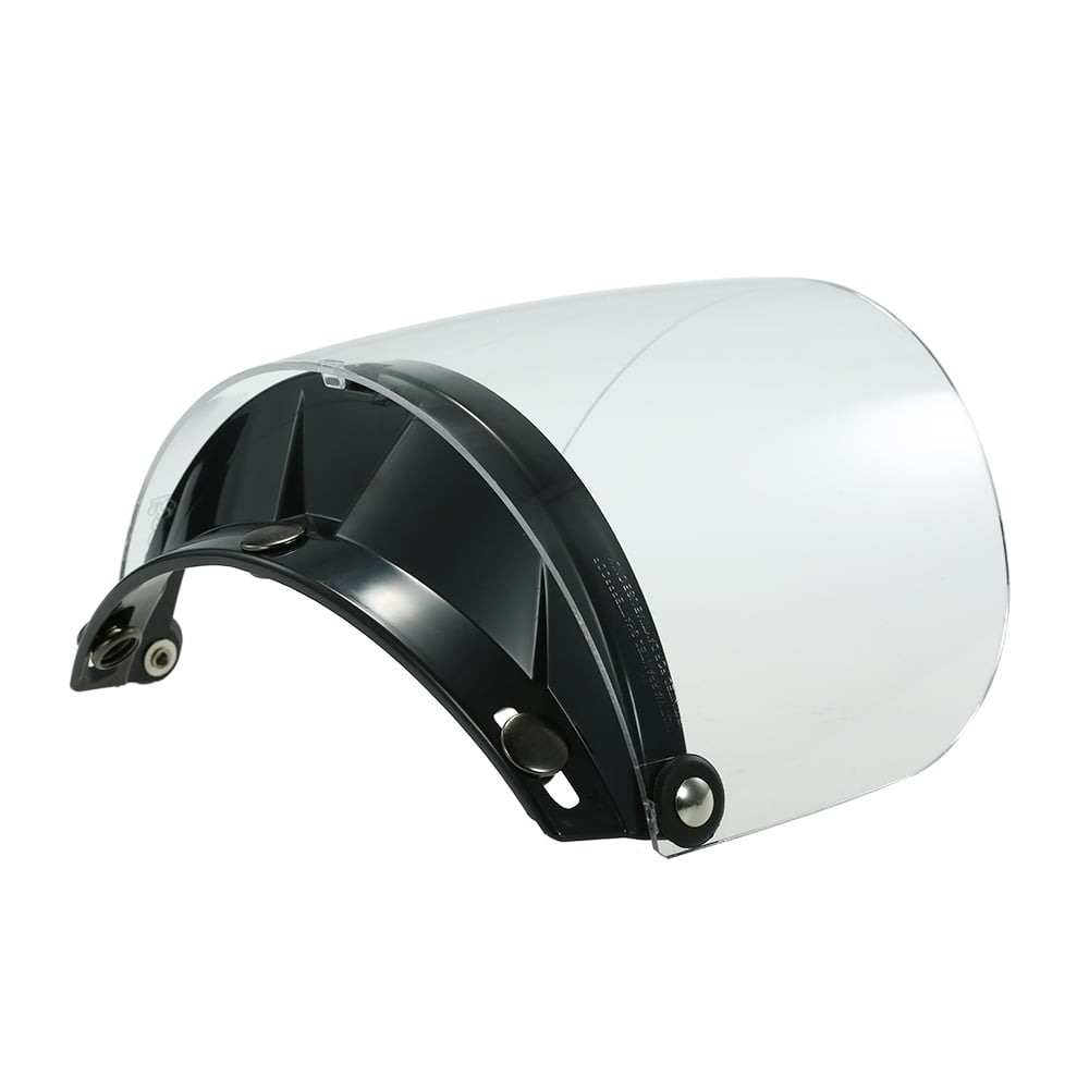 Universal 3 Snap Flip Up Visor Shield Lens for Retro Open Face Motorcycle Helmet