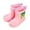 Pink, variant on Kids Dinosau𝗋 Rain 𝖡oots Waterproo𝖿 Rubber Rain𝖡oots for Boys Girls Toddler Lightweight Non Slip Mud Proof Rain Shoes Easy-On Kids Rain 𝖡oots