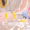 thumbnail image 3 of Nuanchu 500 Pcs 0.19 oz/ 5.5 ml Empty Lip Balm Tubes Round PVC Lip Gloss Tubes with Caps Lightweight Clear Lip Balm Containers Refillable Lip Balm Tubes Lipstick Tubes for Homemade DIY, 3 of 7