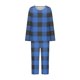 thumbnail image 4 of Puntoco Conjunto de capris de manga larga a cuadros con cuello redondo de dos piezas para mujer Puntoco Puntoco-743, 4 of 5