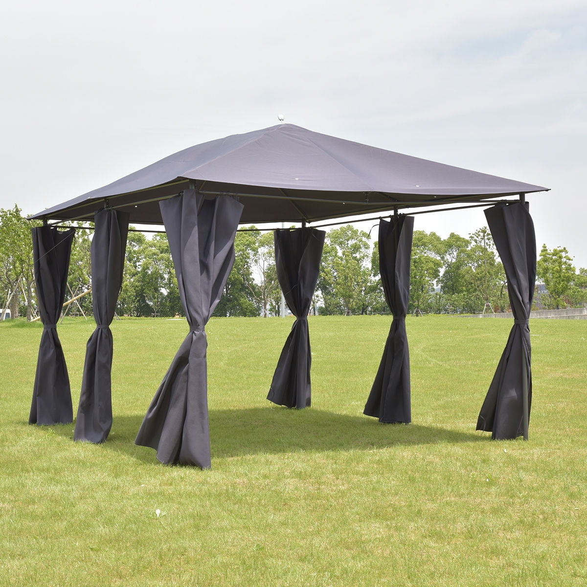 Costway Outdoor 10'x13' Gazebo Canopy Tent Shelter Awning ...