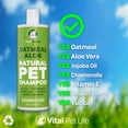 thumbnail image 3 of Vital Pet Life Dog Shampoo with Oatmeal, Aloe Vera, Chamomile, Jojoba Oil, Vitamin E, 16 oz, 3 of 8