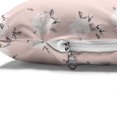 thumbnail image 4 of Floral Country Pet Bed, Romantic Repetitive Rose Silhouettes Valentine's Day Theme, Resistant Pad for Dogs and Cats Cushion with Removable Cover, 24" x 39", Blush Dark Grey and White, by Ambesonne, 4 of 4