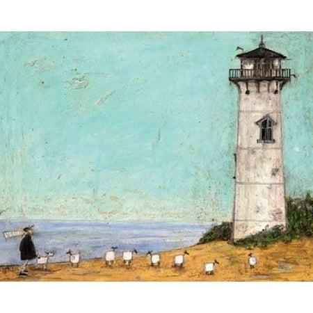 30 Lighthouse - Seven Sisters And A Lighthouse Canvas Art - Sam Toft (24 x 30)