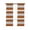 Burnt Orange, variant on Pink Grey Stripe Blackout Curtains, Light Blocking Print Window Curtains, Minimalist Farmhouse Striped Thermal Insulated Window Drapes for Living Room Kitchen Cafe 2 Panels, 104"W x 63"L