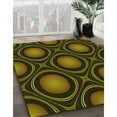 thumbnail image 2 of Ahgly Company Indoor Round Patterned Black Bean Brown Area Rugs, 4' Round, 2 of 6