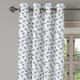 thumbnail image 2 of Ambesonne Anchor Grommet Curtain, Dark Blue Marine, 50" x 72", Dark Blue Pale Blue Grey, 2 of 6