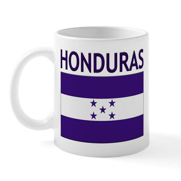 CafePress - Honduras (Written) Flag Mug - 11 oz Ceramic Mug - Novelty Coffee Tea Cup