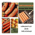 thumbnail image 5 of Rodillo para salchichas para parrilla, soporte para salchichas para barbacoa, vaporera para barbacoa, accesorios esenciales para acampar para parrilla, 5 of 5