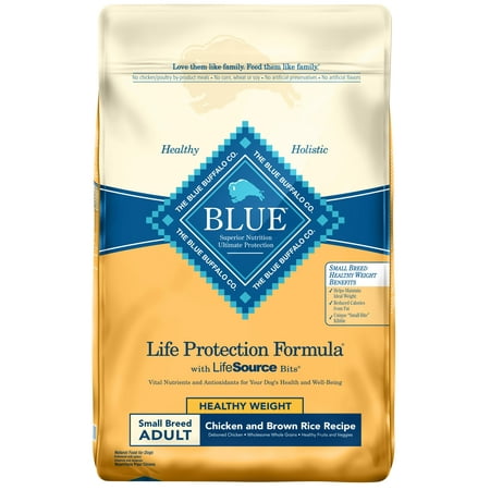 Blue Buffalo Healthy Weight Small Breed Chicken and Brown Rice Dry Dog Food,