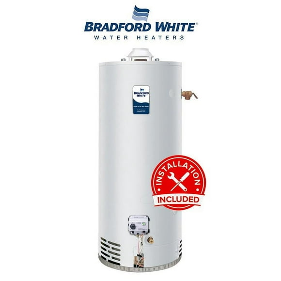 Bradford White RG250S6N - INSTALLED - Atmospheric Vent Water Heater, 50 Gallon
