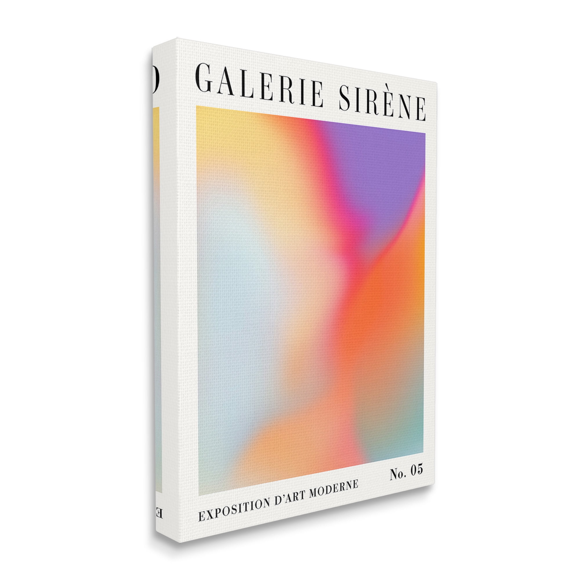 Stupell Industries Vivid Light Flare Pattern Abstract Painting Gallery Wrapped Canvas Art Print Wall Art, 30 x 40