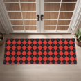 thumbnail image 2 of Red Black Checkerboard Checkered Pattern Door Rugs,Washable Non Slip Door Mats Indoor,Decorative Door Mats,Entry Mat Indoor for Entrance,Bedroom,Kitchen,Bathroom,16"x47", 2 of 5