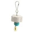 thumbnail image 2 of Trayknick Birds Parrot Parakeet Grinding Mineral Bell Stone Molar Cage Hanging Chewing Toy Random Color, 2 of 11