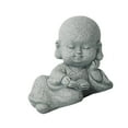 thumbnail image 2 of Dalazy Statue Classique Buddha en Résine Artisanat de Collection pour Bureau Extérieur Lecture de Voiture, 2 of 9