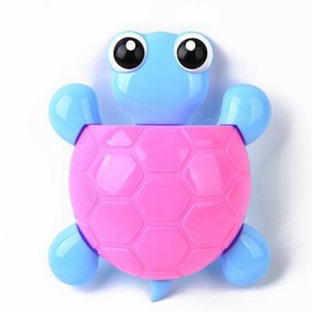 Cute Animal Toothbrush Holder with Strong Suction Cup - Bathroom Wall Mounted Storage Rack for Toothbrushes and Toothpaste Adorable for Kids and Adults