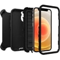 thumbnail image 6 of OtterBox Defender Series Rugged Case & Holster for iPhone 12 Mini, Black, 6 of 9