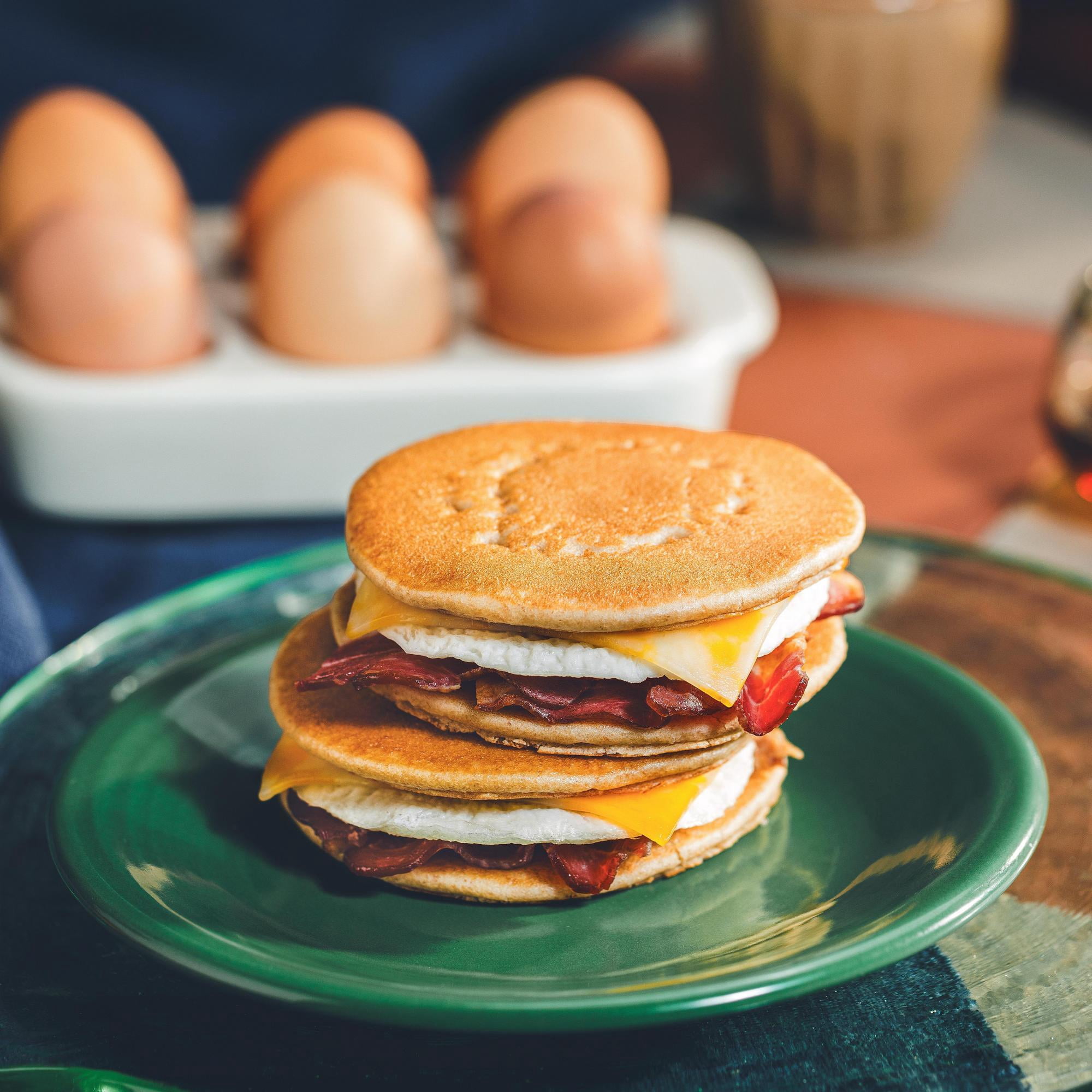 Kodiak Protein-Packed Frozen Breakfast Sandwiches, Bacon and Colby Jack, 2 Count, 9.24 oz